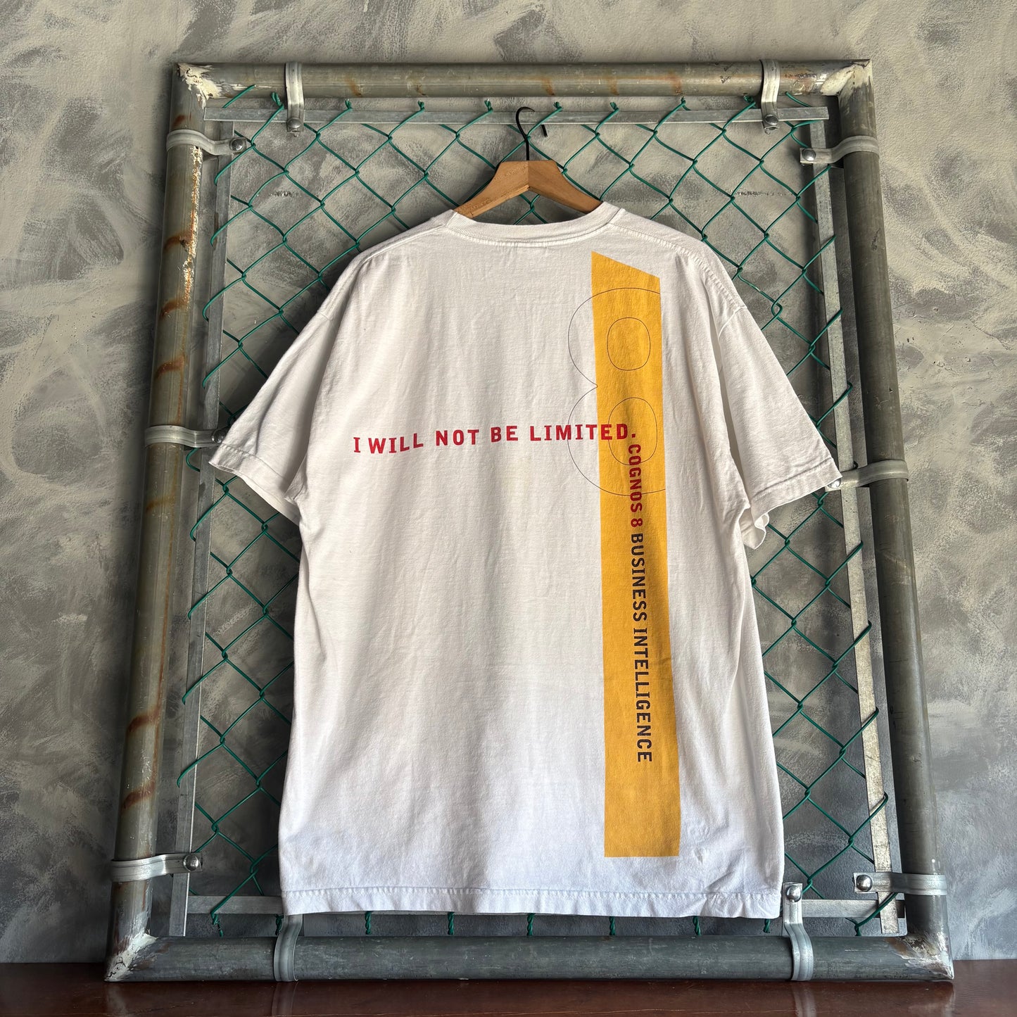 Playera AAA Para Hombre Talla XL Color Blanco Amarillo Congos 8 Business Intelligence