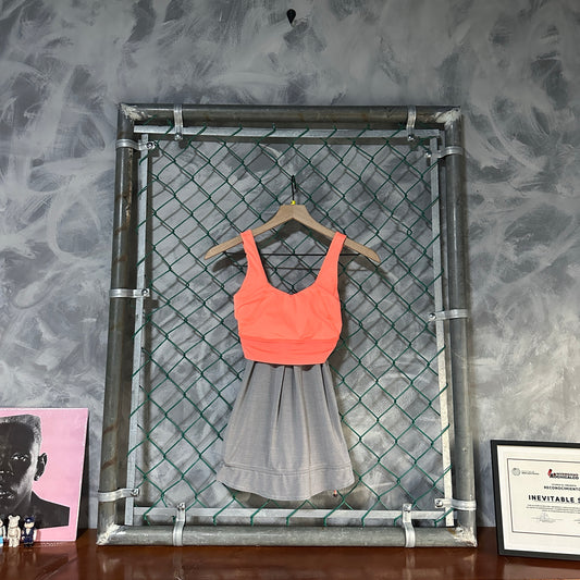 Top O Blusa Lululemon De Mujer Talla 4 Color Salmon Gris Gimnasio Pilates Yoga