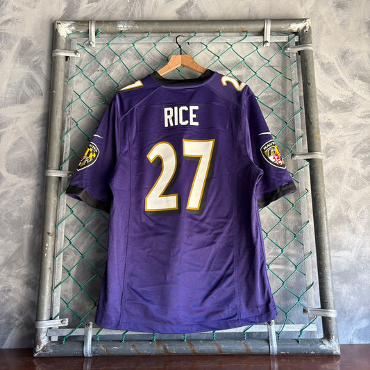 Jersey De Ravens Rice #27 Nike De Hombre Talla M Color Morado NFL
