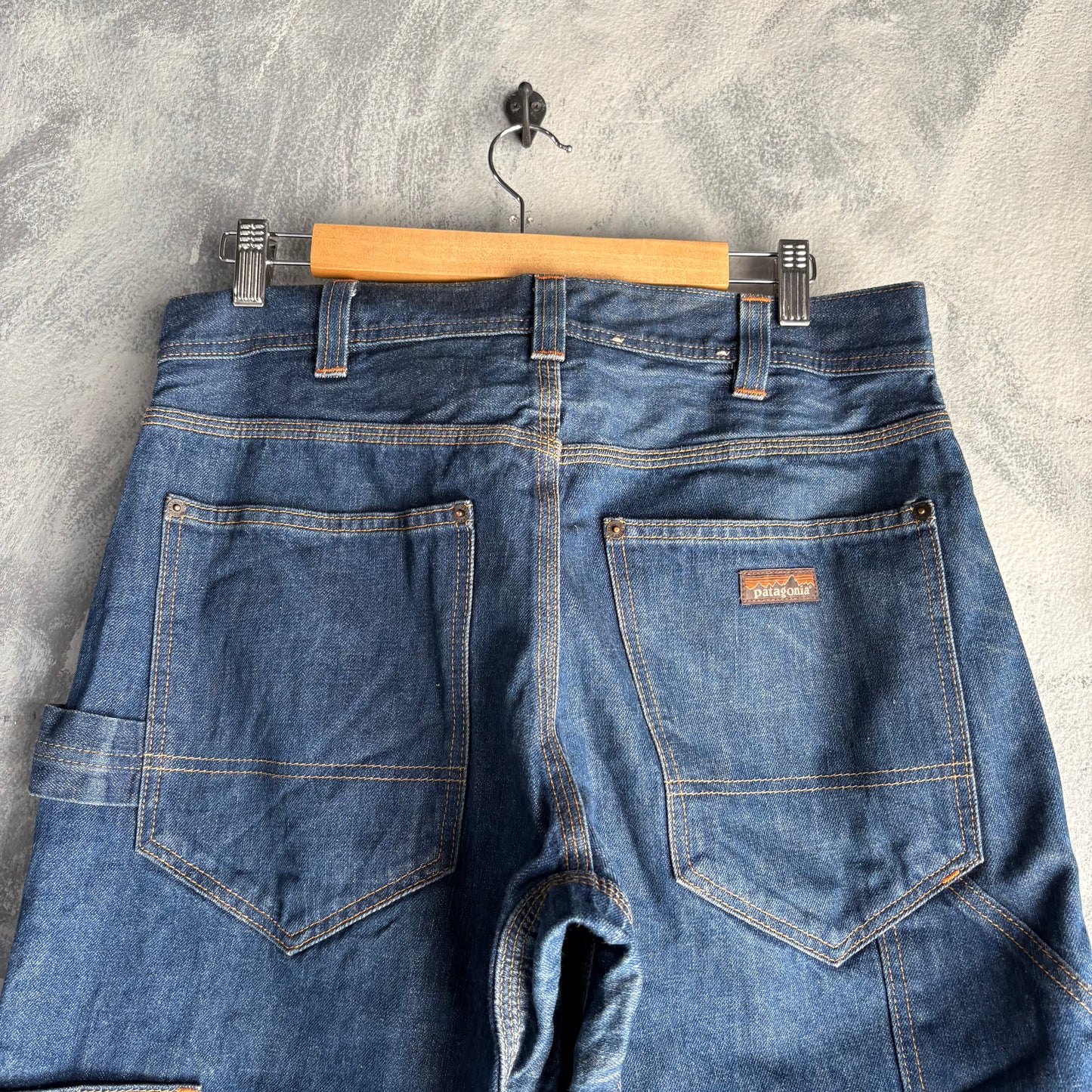 Pantalón Patagonia Para Hombre Talla 31x31 de Mezclilla Azul Doble Rodilla