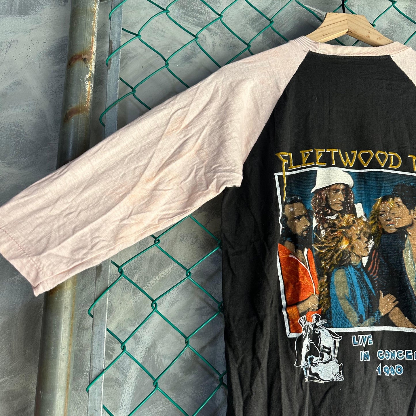 Camisa Vintage de Fleetwood Mac De Hombre Talla L Color Negra Tour 80s Rock Muy Rara