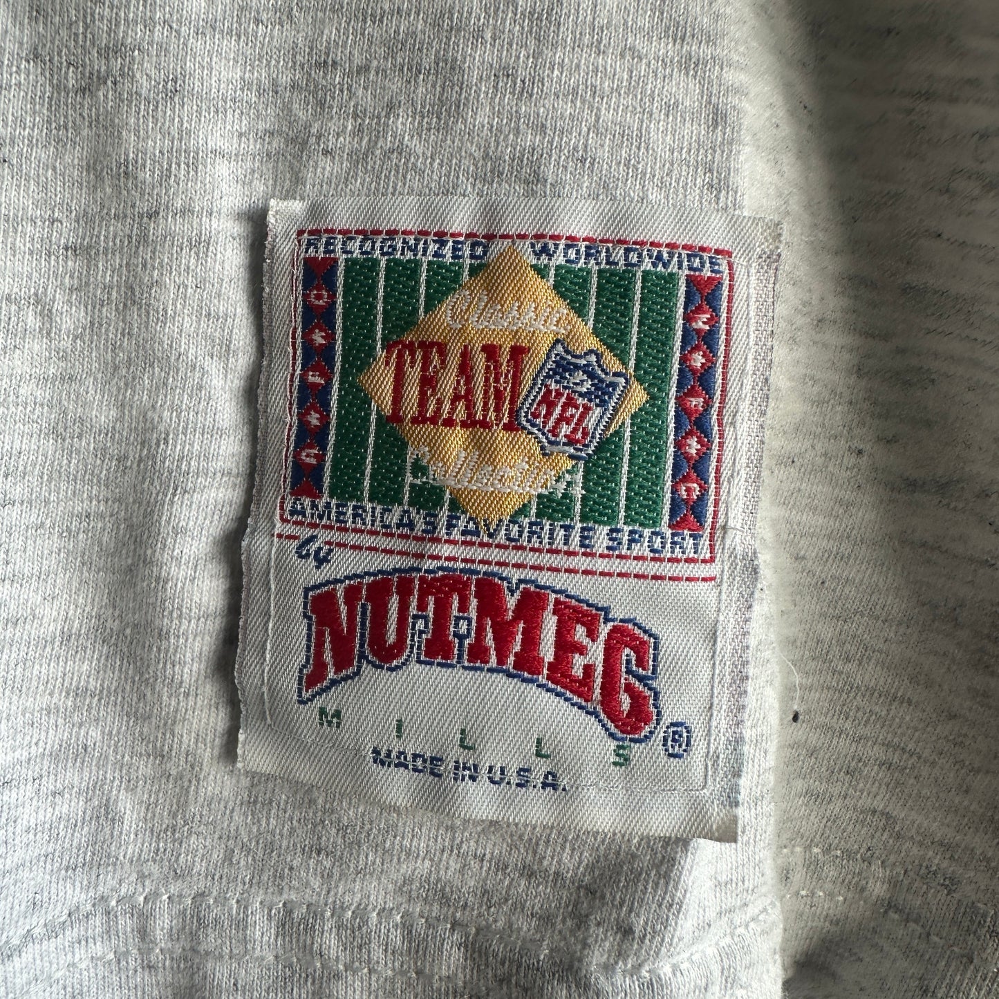 Camisa Vintage De Los Cleveland Browns De Hombre Talla L Color Gris Con Doble Grafico Nutmeg MIlls