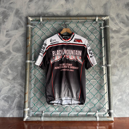 Jersey De Ciclismo Hot Shoppe De Hombre Talla 2XL Color Negro Con Rojo Black Mountain