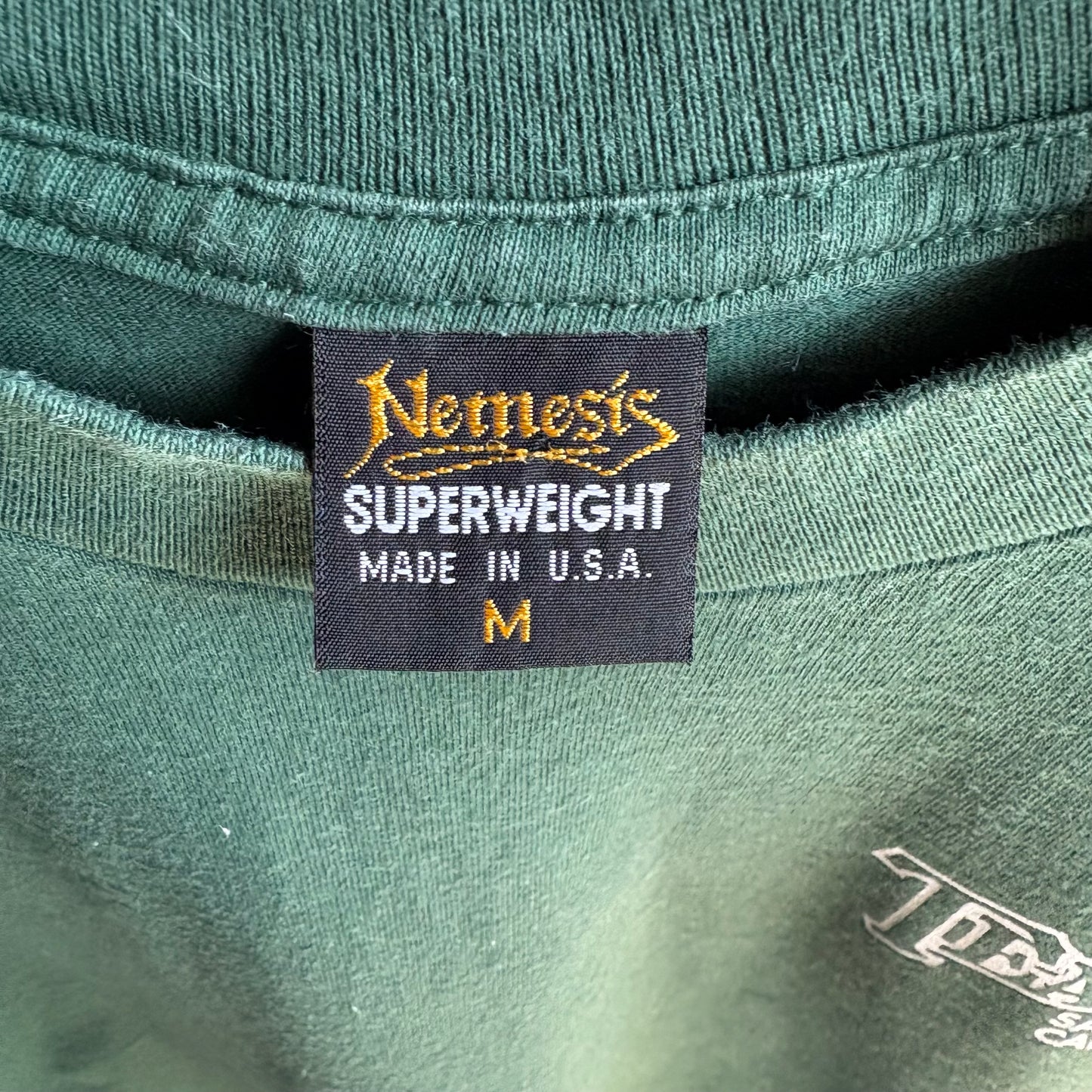 Playera Nemesis Para Hombre Talla M Color Verde Superweight Teamsters Bye Bye Jack