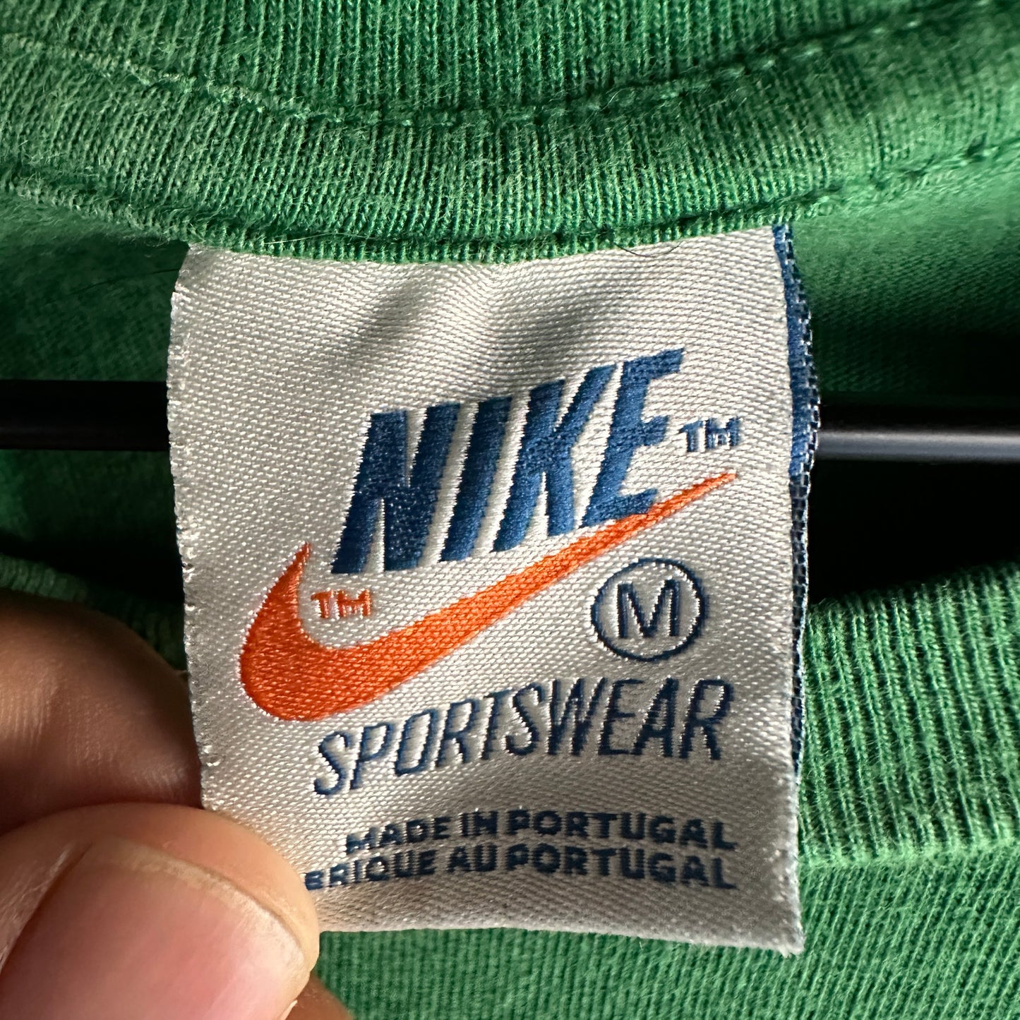 Camisa Vintage Nike De Hombre Talla M Color Verde De Los 70s Rara Deportiva