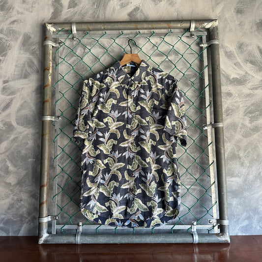 Camisa De Botones Hawaiana Reyn Spooner De Hombre Talla L Color Azul  Floral Ave Del Paraíso