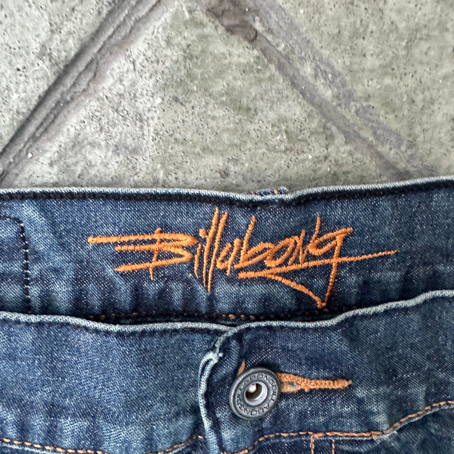 Pantalon Vintage Billabong De Hombre Talla 36x33 Color Azul Desvanecido Baggy Y2K