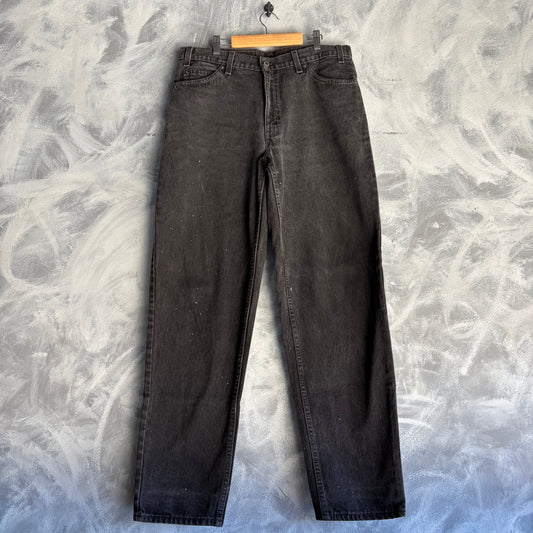 Pantalón Vintage Levi’s 560 Para Hombre Talla 34x32 Color Negro Deslavado