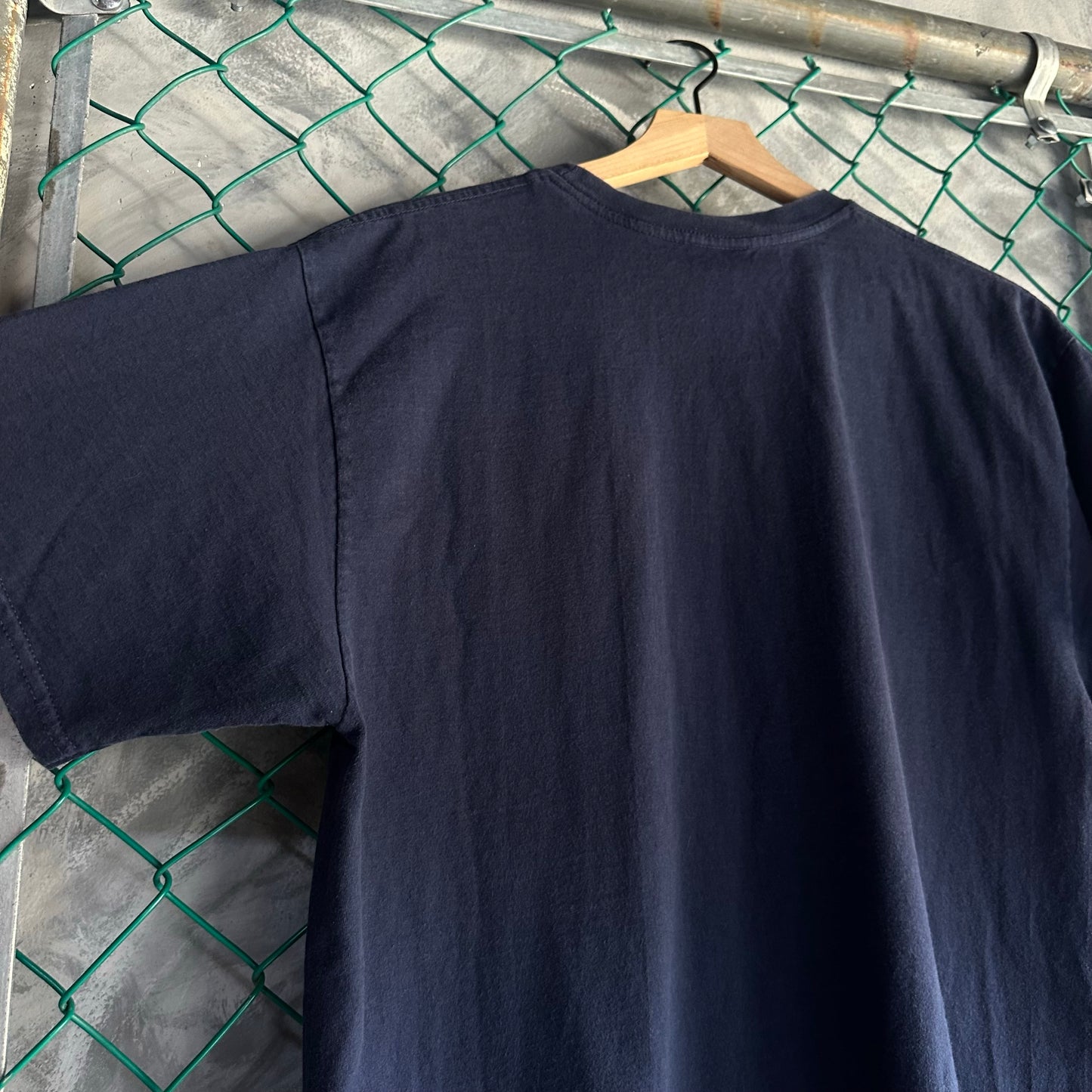 Camisa Vintage Nike De Hombre Talla L Color Azul Desvanecido 2000s Minimalista Basica Deportiva