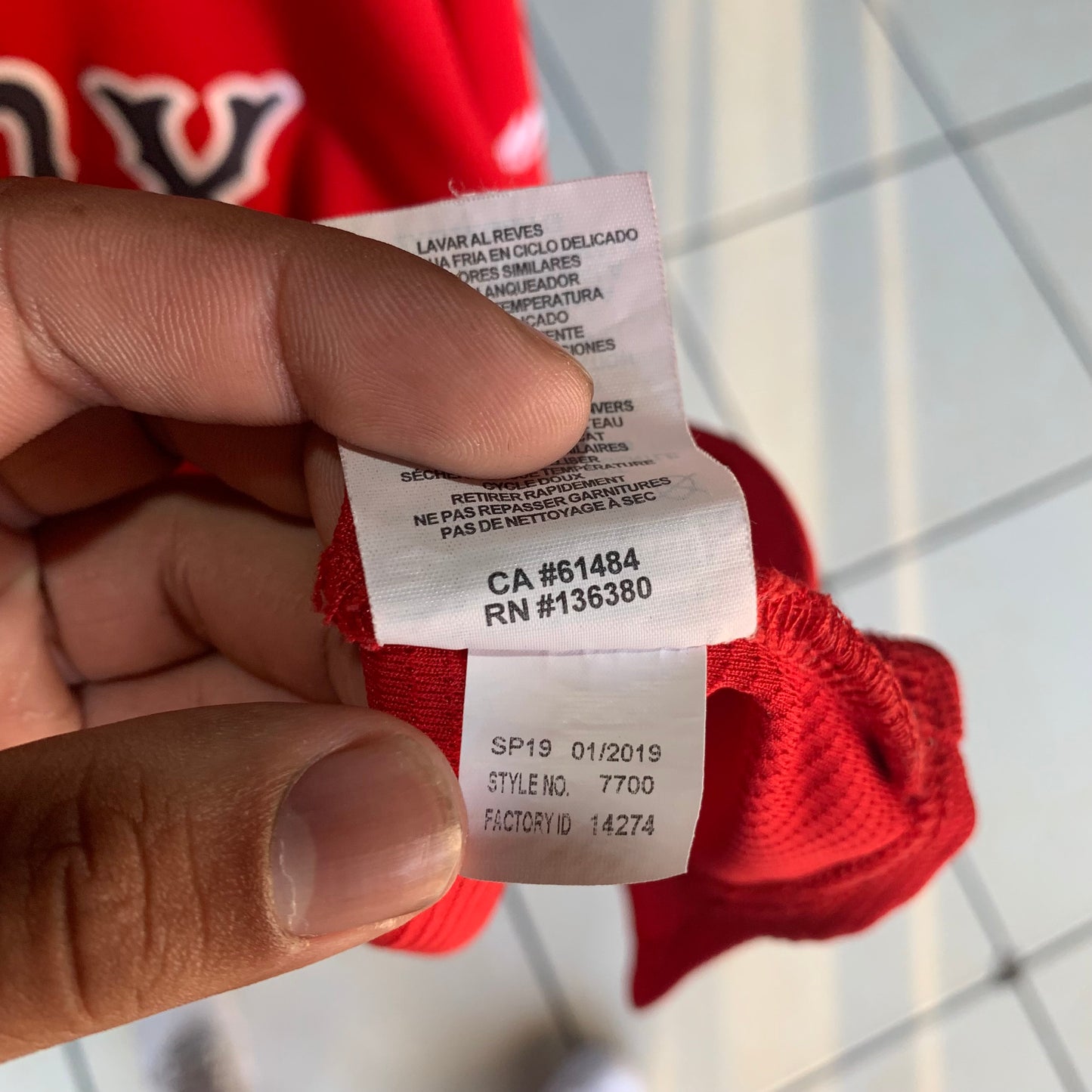 Jersey Majestic Para Hombre Talla 2XL Color Rojo MLB Red Sox Benintendi #16