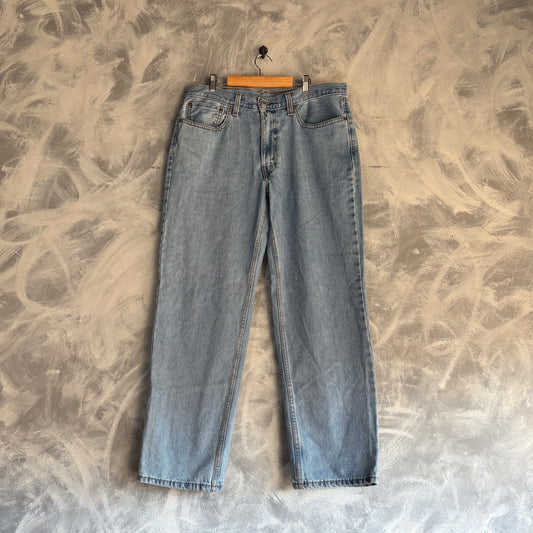 Pantalón Vintage Levi’s 550 Para Hombre Talla 34x30 de Mezclilla Color Azul Claro