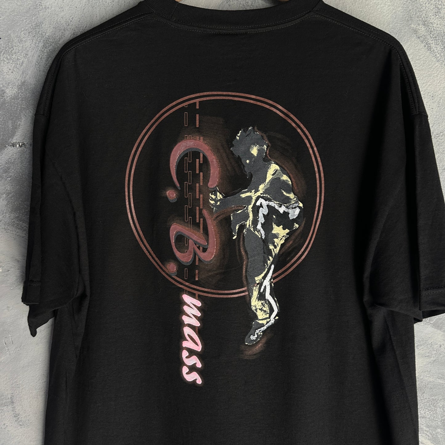 Playera Basica NBN Para Hombre Talla XL Color Negro C.B Mass Hip Hop