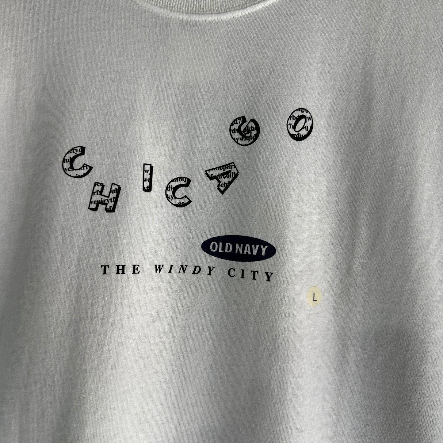 Camisa Vintage Old Navy De hombre Talla L Color Blanco Deadstock Chicago Boxy