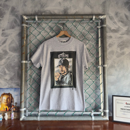 Camisa Vintage Lee Sports De Hombre Talla M Color Gris Béisbol Del Jugador Ichiro Deadstock