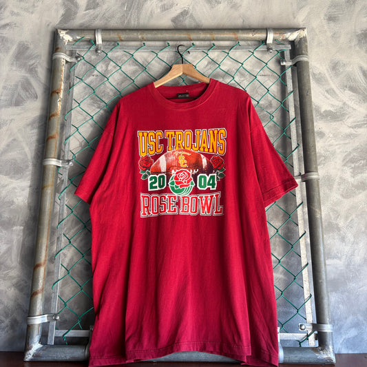 Playera Gear Para Hombre Talla 2XL Color Rojo USC Trojans Rose Bowl 2004