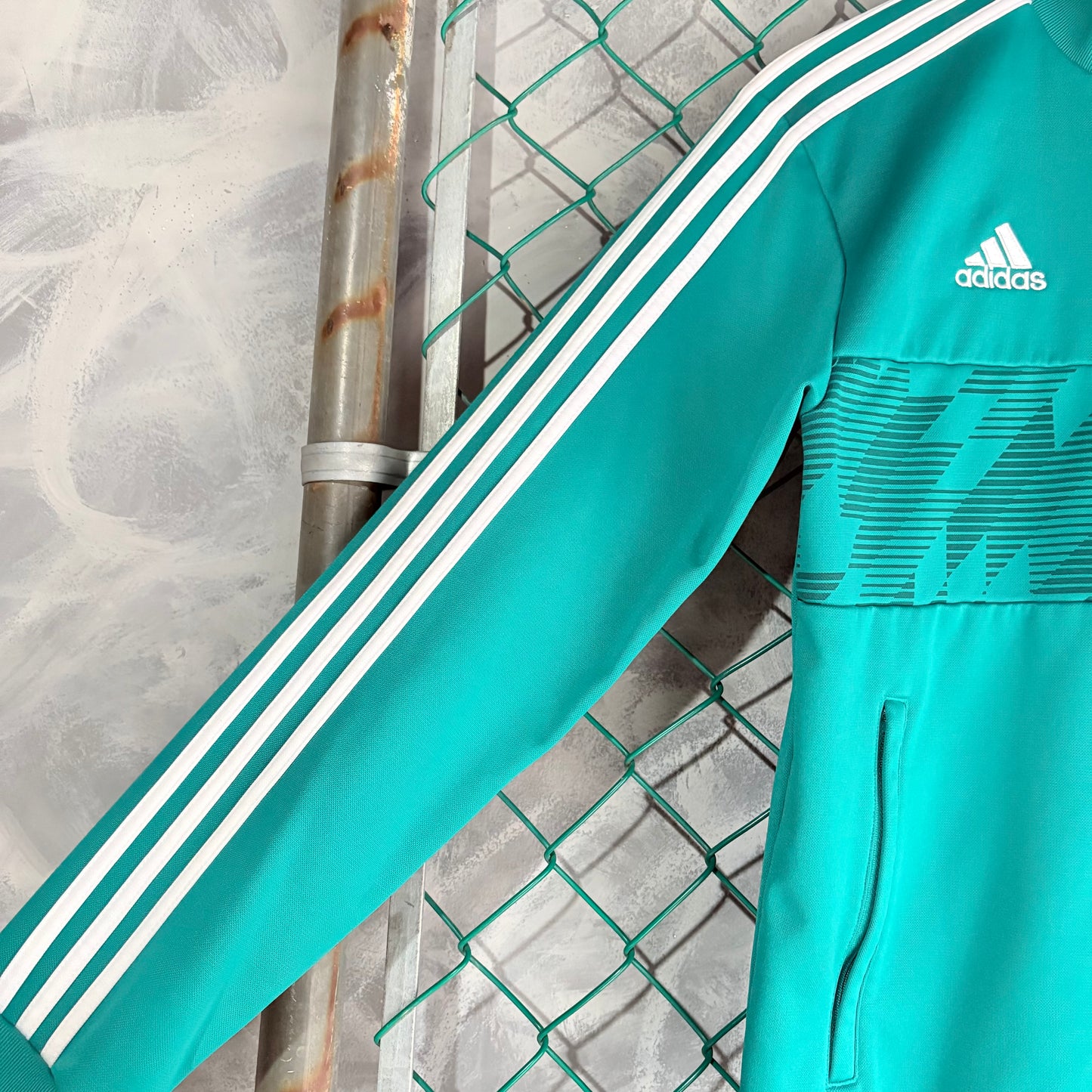Suéter de zíper Adidas Para Hombre Talla S Color Azul Selección De Alemania Futbol Soccer