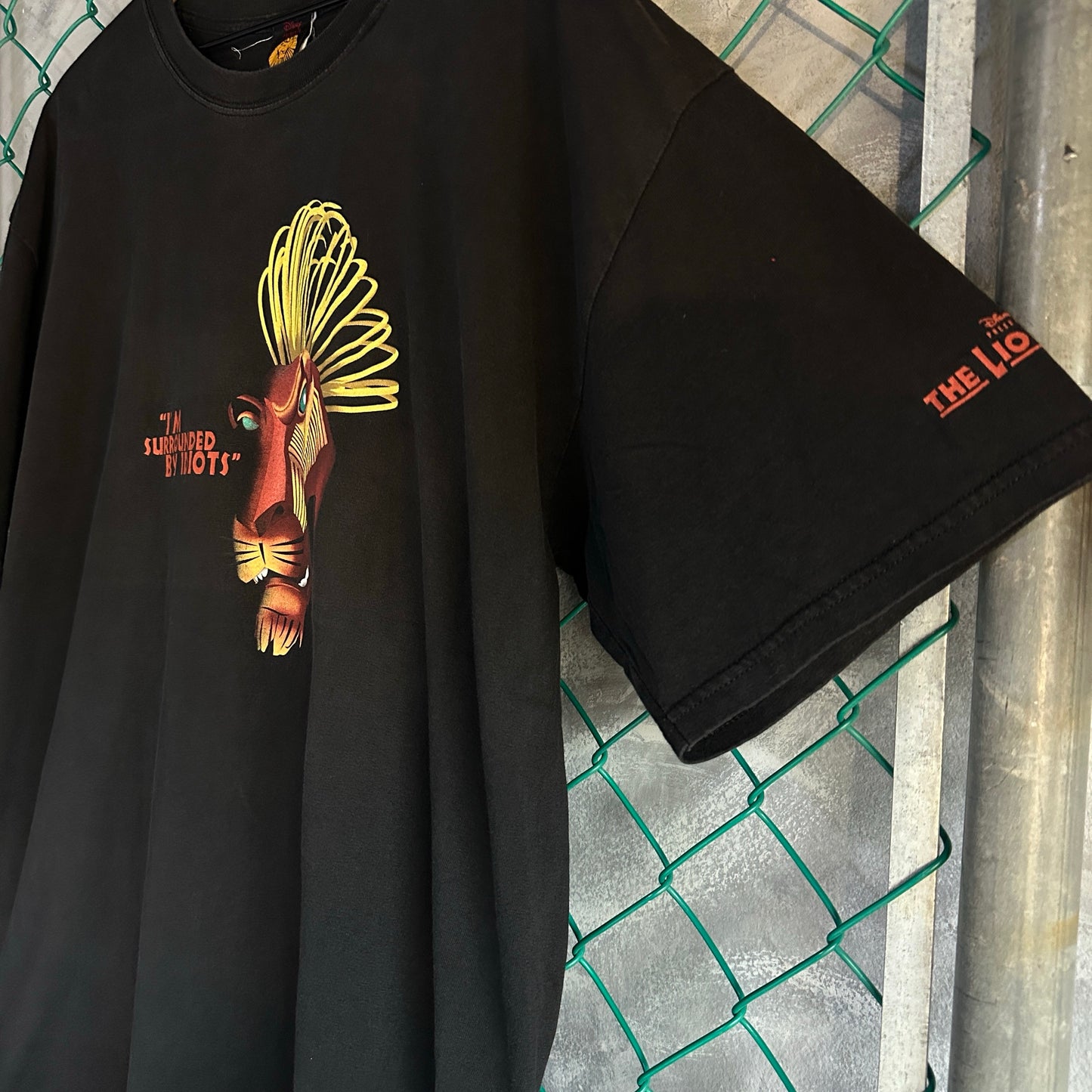 Camisa Vintage Del Rey Leon De Hombre Talla Xl Color Negro De Scar Disney