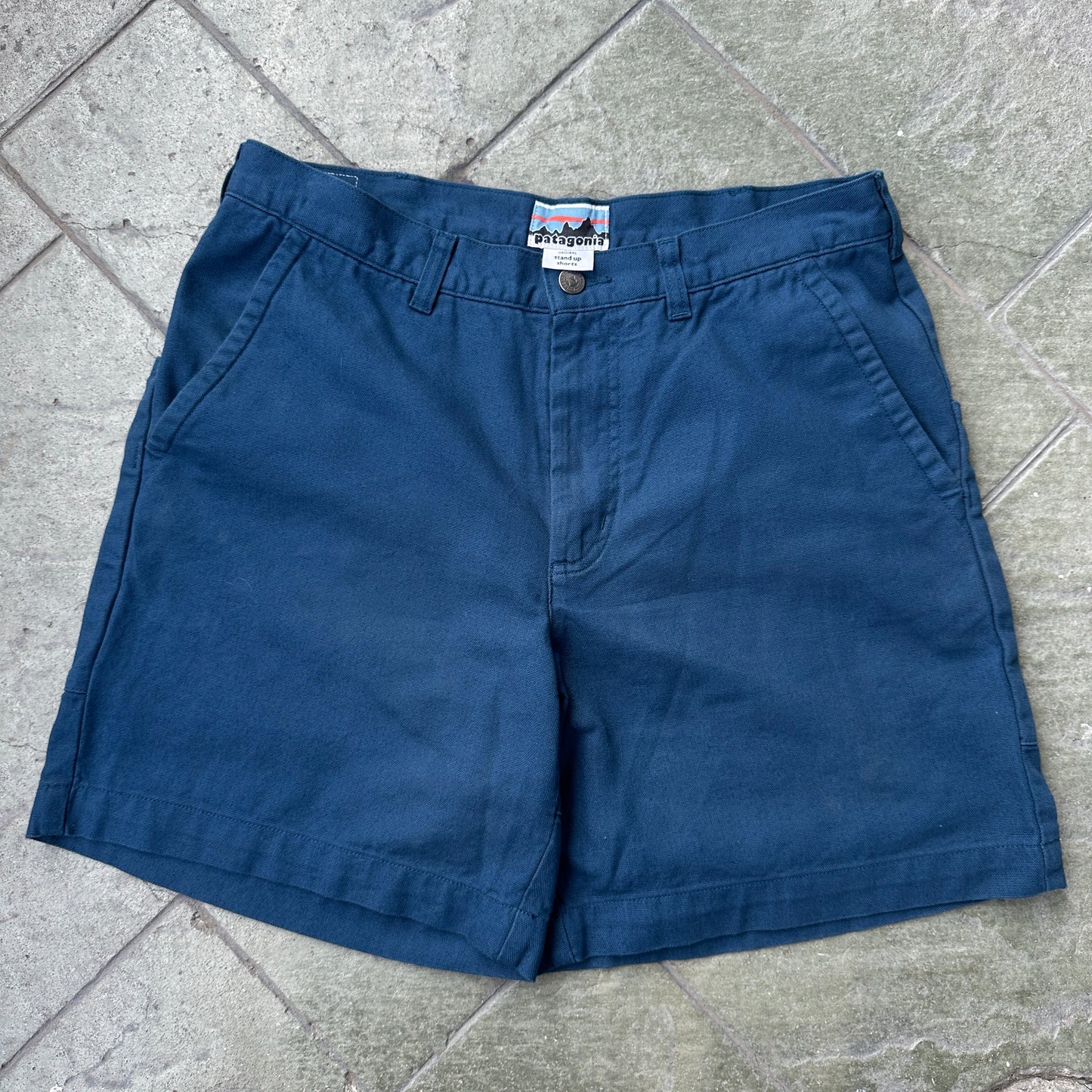 Short Patagonia Vintage De Hombre Talla 32 Color Azul 70s Safari Alpinismo