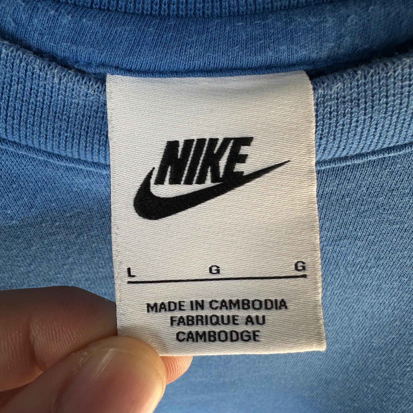 Sueter Nike De Hombre Talla L Color Azul Moderno Crewneck