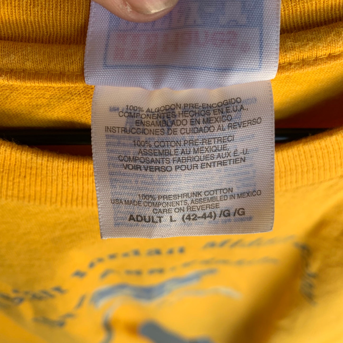 Playera Hanes Beefy Para Hombre Talla L Color Amarillo Middle School 50th Anniversary