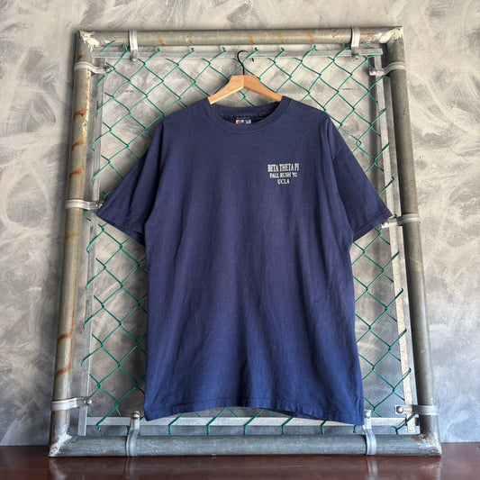 Playera Vintage Hanes Para Hombre Talla XL Color Azul Marino  Beta Theta PI UCLA 92