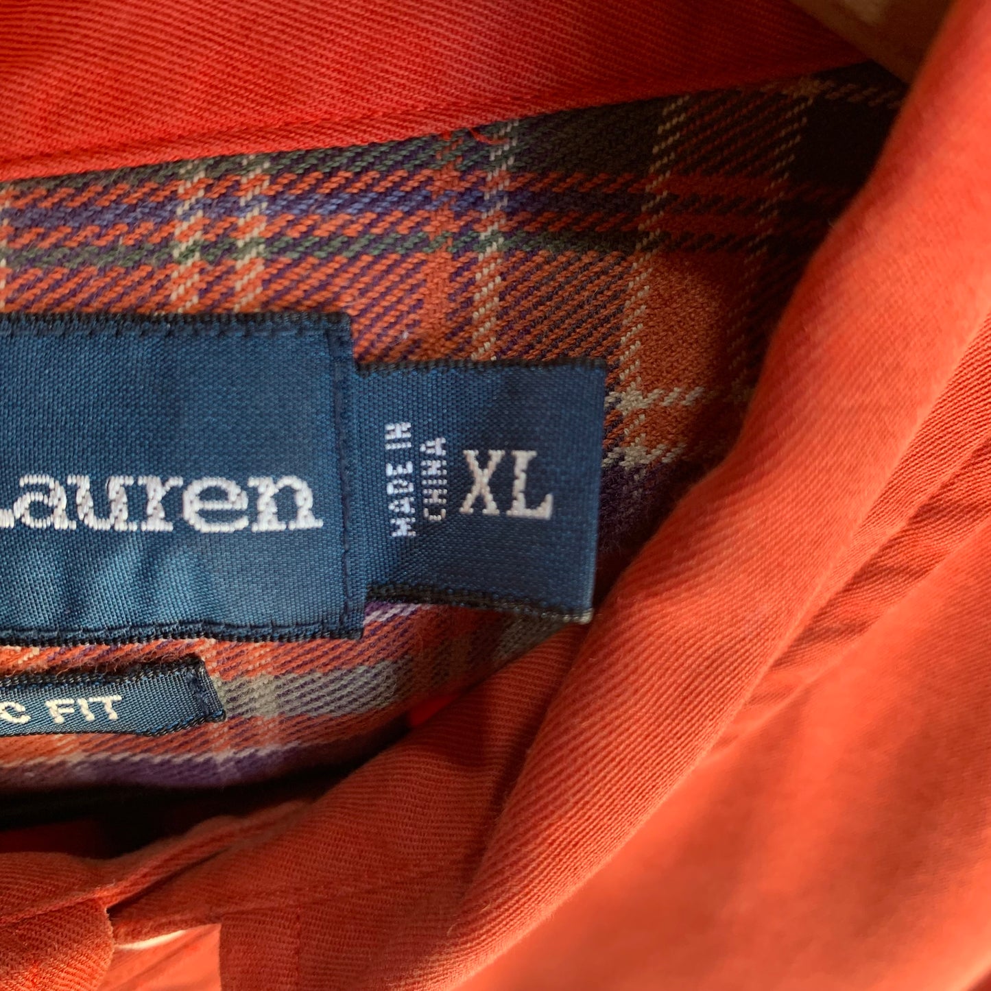 Camisa De Vestir Polo Ralph Lauren Para Hombre Talla XL Color Naranja