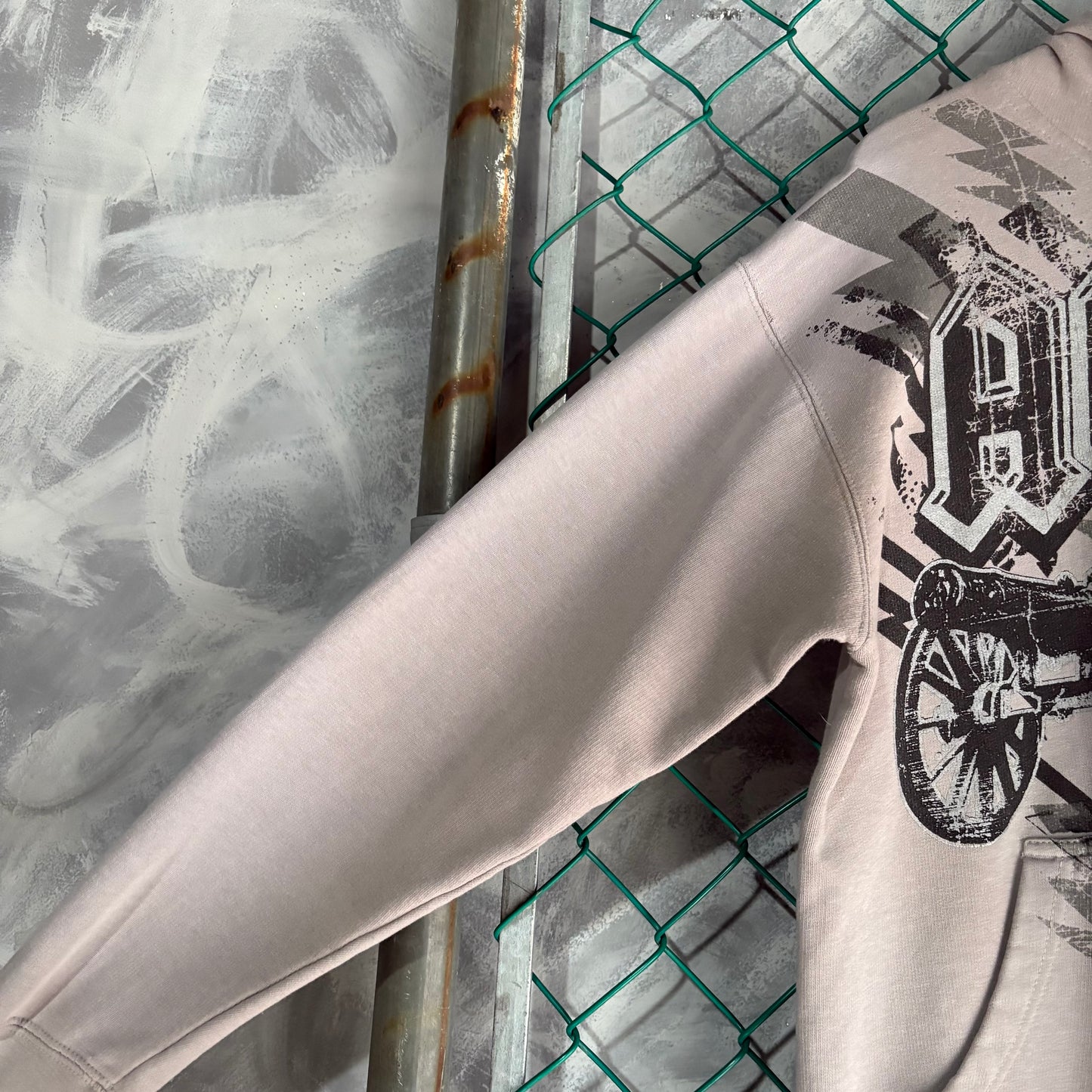 Sudadera Con Ziper ACDC Rockware Para Hombre Talla M Color Gris