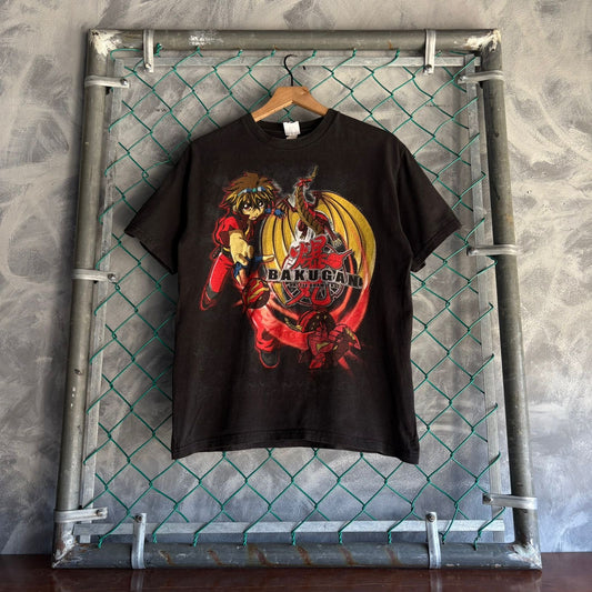 Camisa Vintage De Bakugan De Niño Talla XL o S De Hombre Color Negro Anime Caricatura