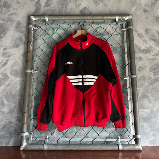 Zip up Chamarra Vintage Adidas De Hombre Talla L Color Rojo Universidad Nueva Inglaterra