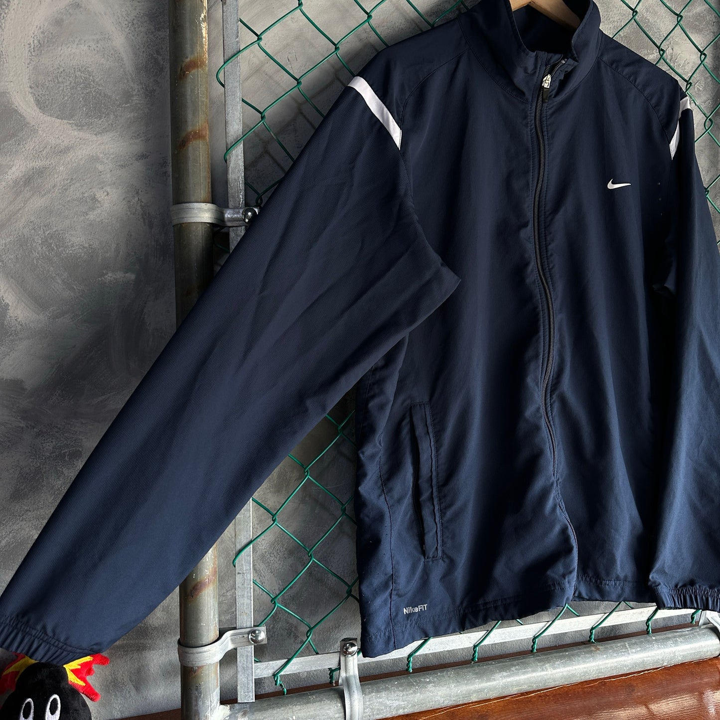 Chamarra Nike De Hombre Talla XL Color Azul Marino Dri Fit De Ziper