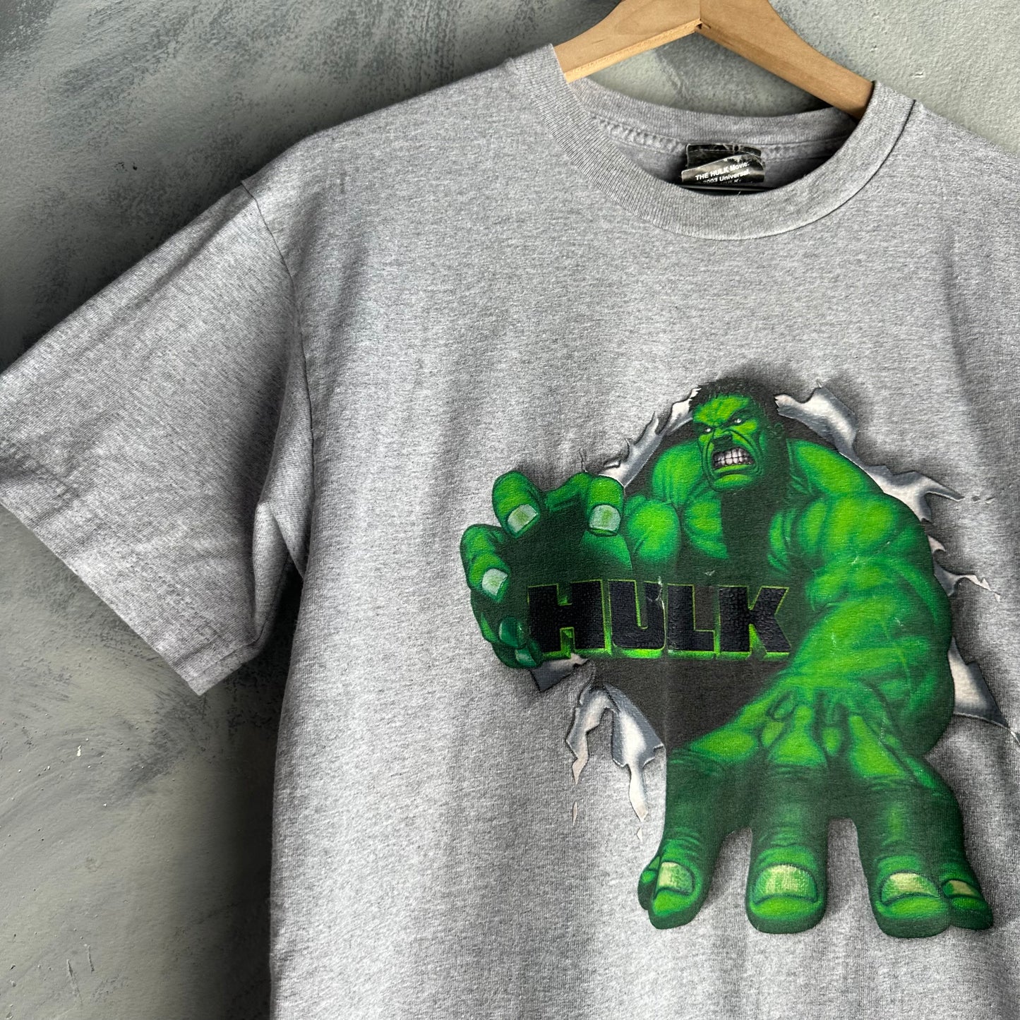 Playera de Hulk para hombre talla S color gris mercancíaoficial