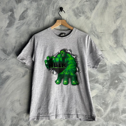 Playera de Hulk para hombre talla S color gris mercancíaoficial