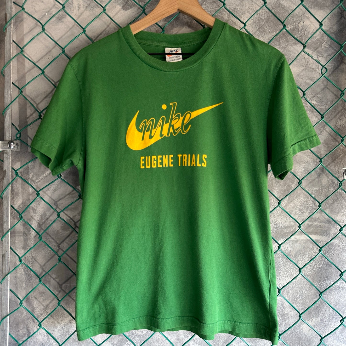 Camisa Vintage Nike De Hombre Talla M Color Verde De Los 70s Rara Deportiva