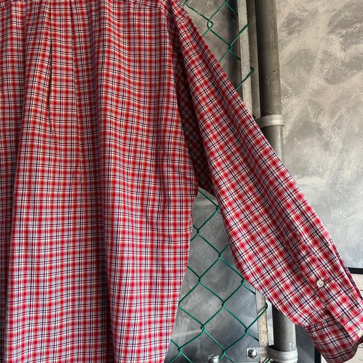 Camisa De Botones Polo Ralph Lauren De Hombre Talla Xl Color Rojo De Cuadros De Vestir