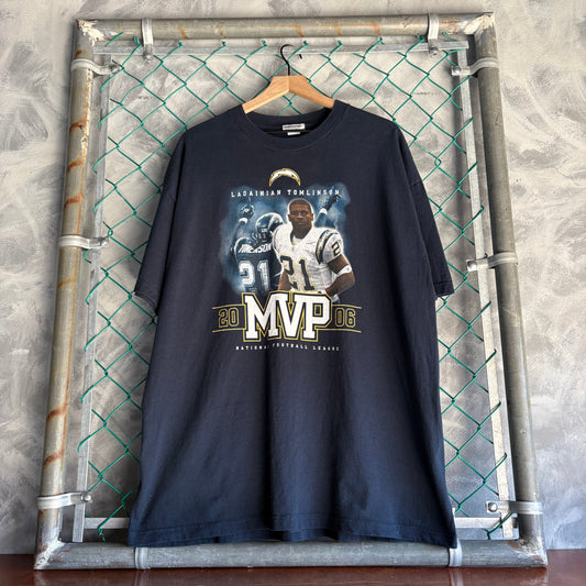 Playera Reebook Para Hombre Talla XL Color Azul Marino Ladainian Tomlinson MVP Jugador de Chargers NFL