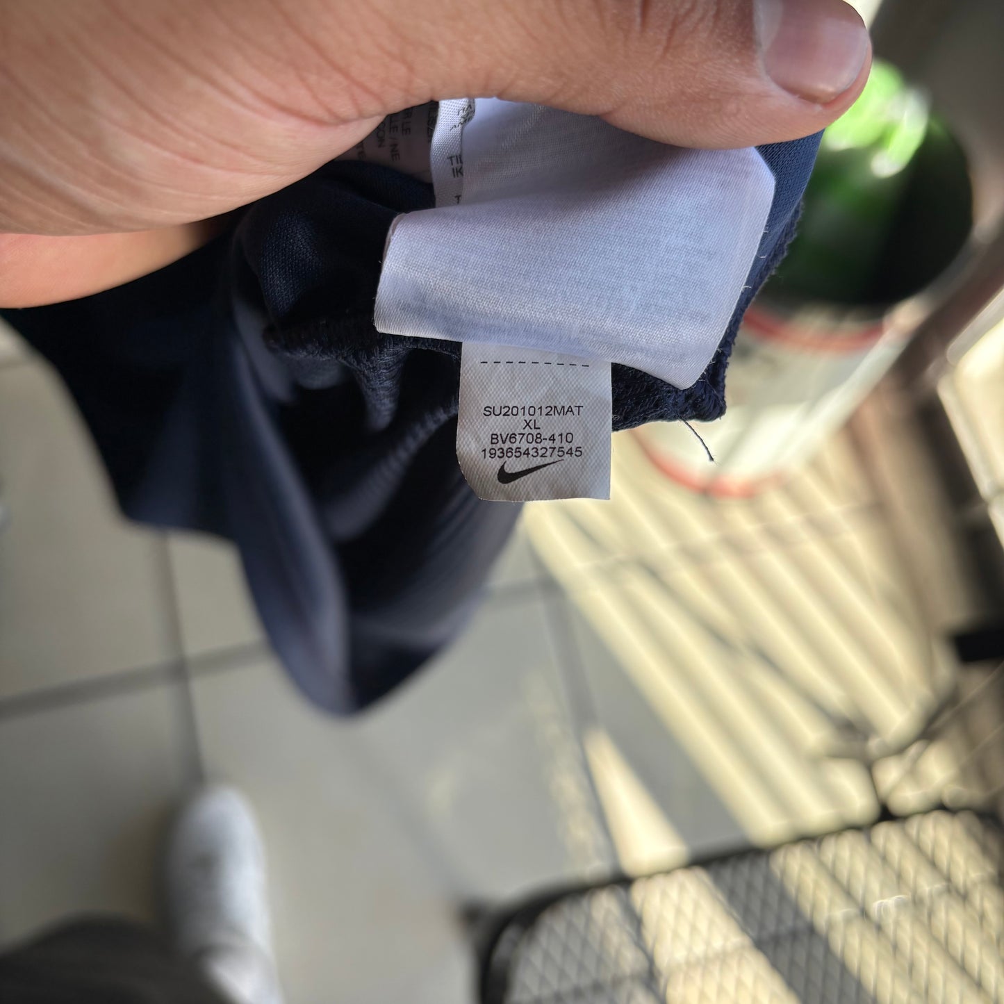 Playera de Licra Nike Dri Fit Para Hombre Talla XL Color Azul Marino