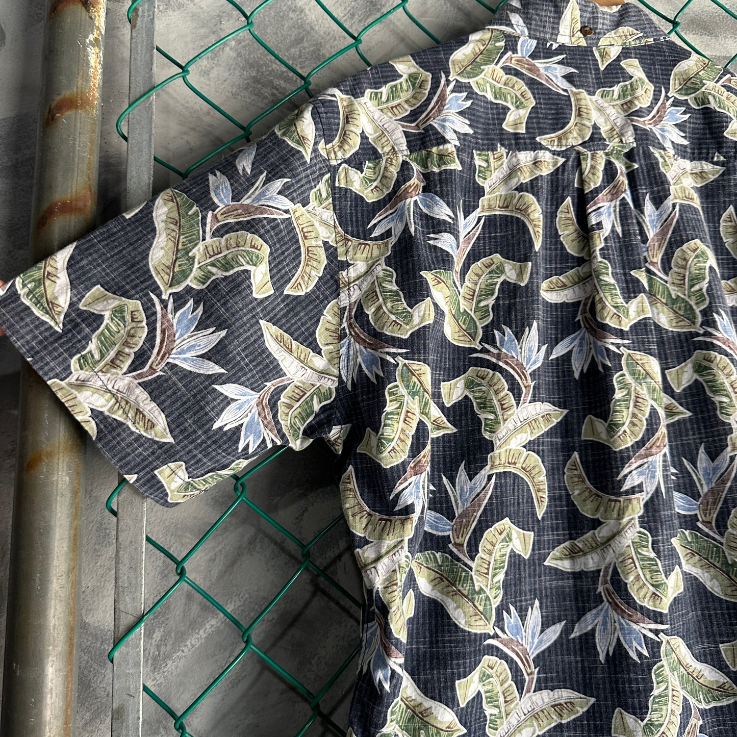 Camisa De Botones Hawaiana Reyn Spooner De Hombre Talla L Color Azul  Floral Ave Del Paraíso
