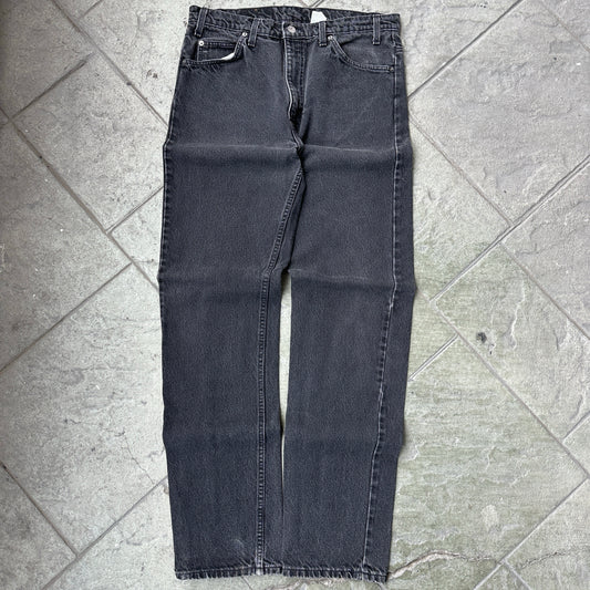 Pantalon Vintage Levis De Hombre Talla 36x36 Color Negro Desvanecido Orange Tab Corte 505