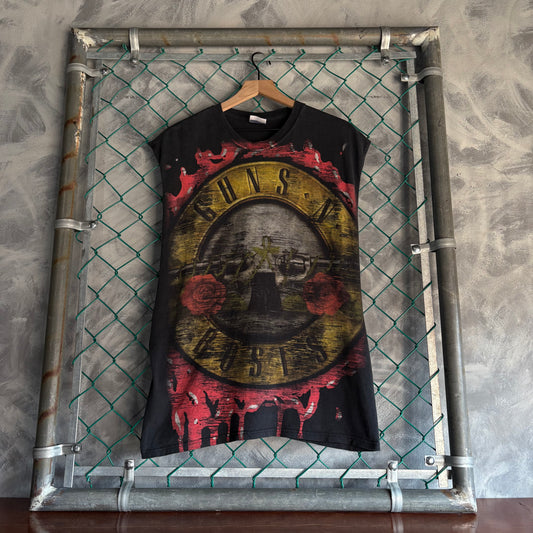 Playera Manga Corta Hanes Para Hombre Talla L Color Negro Deslavado Guns N Roses