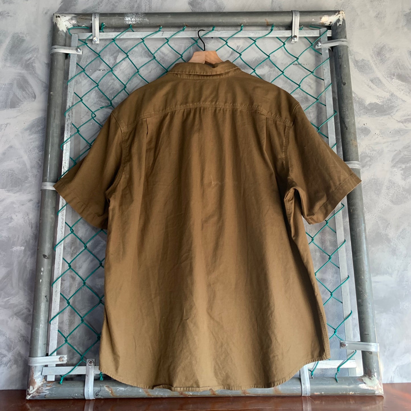 Camisa De Botones Carhartt Para Hombre Talla 2XL Color Cafe