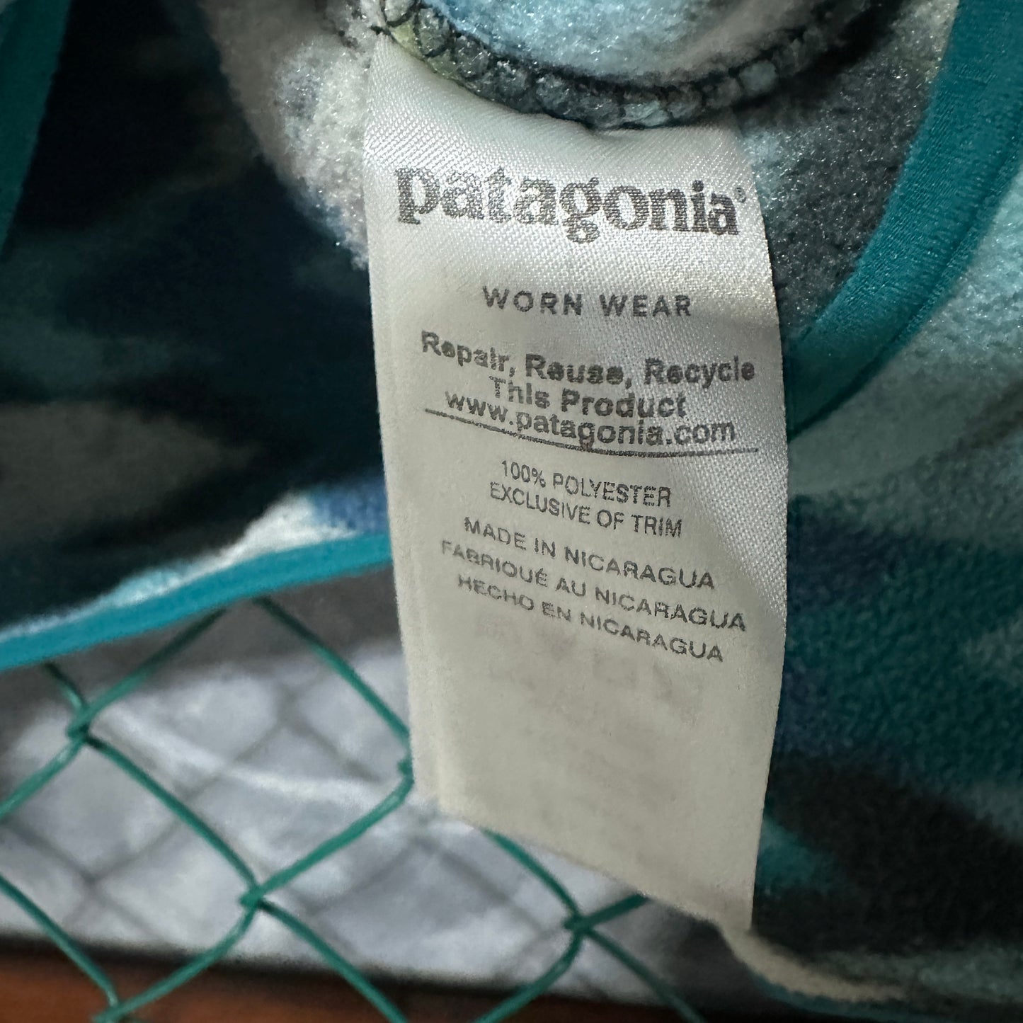 Suéter Patagonia De Mujer Talla S Color Azul Patron Azteca Surf Alpinismo Snap T