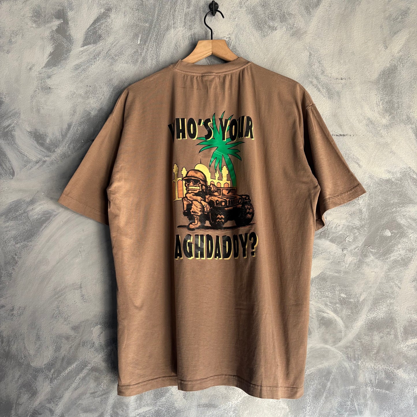 Playera Turkish Para Hombre Talla XL Color Café Baghdad Iraq 2005