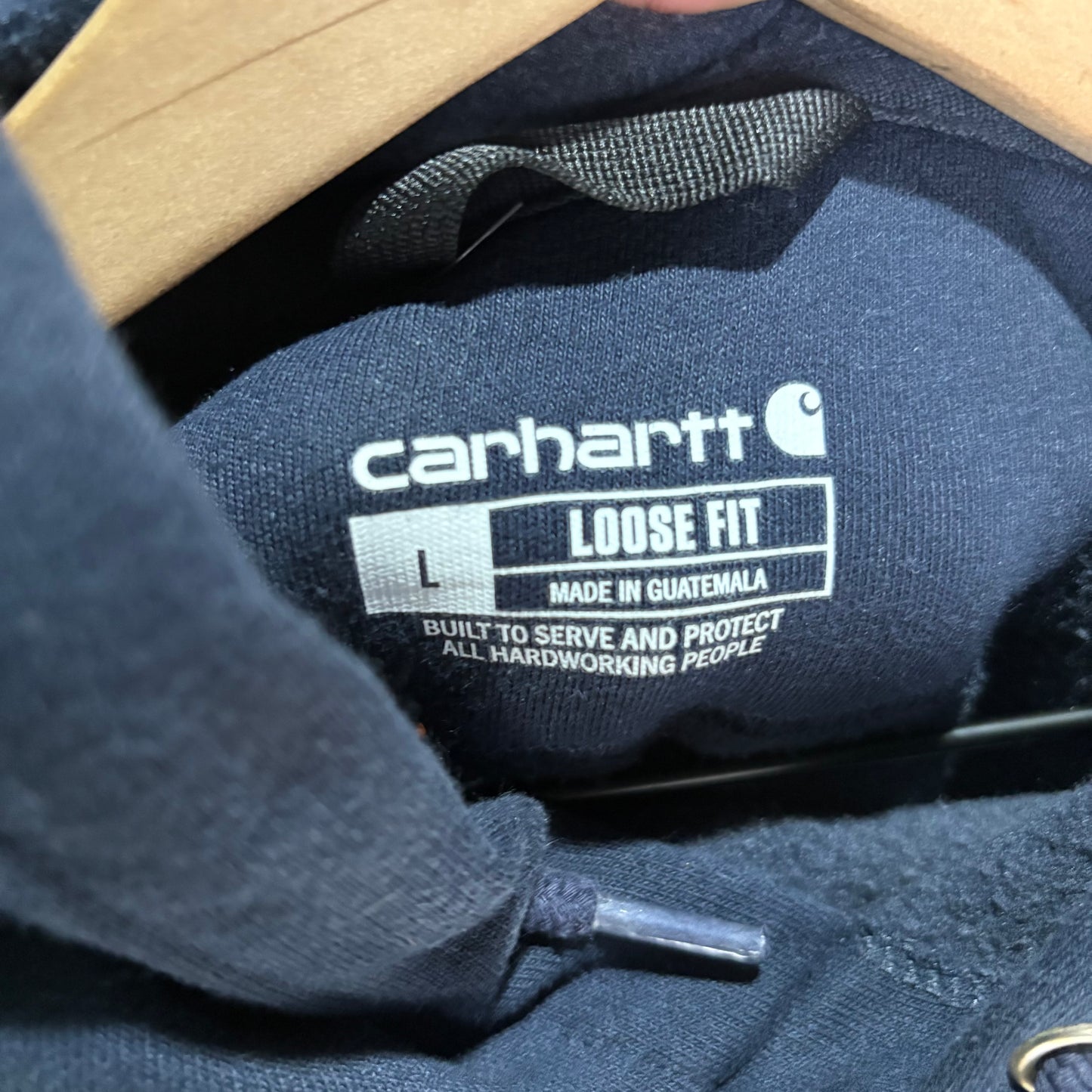 Hoodie Carhartt Para Hombre Talla L Color Azul Marino La Jolla Unites