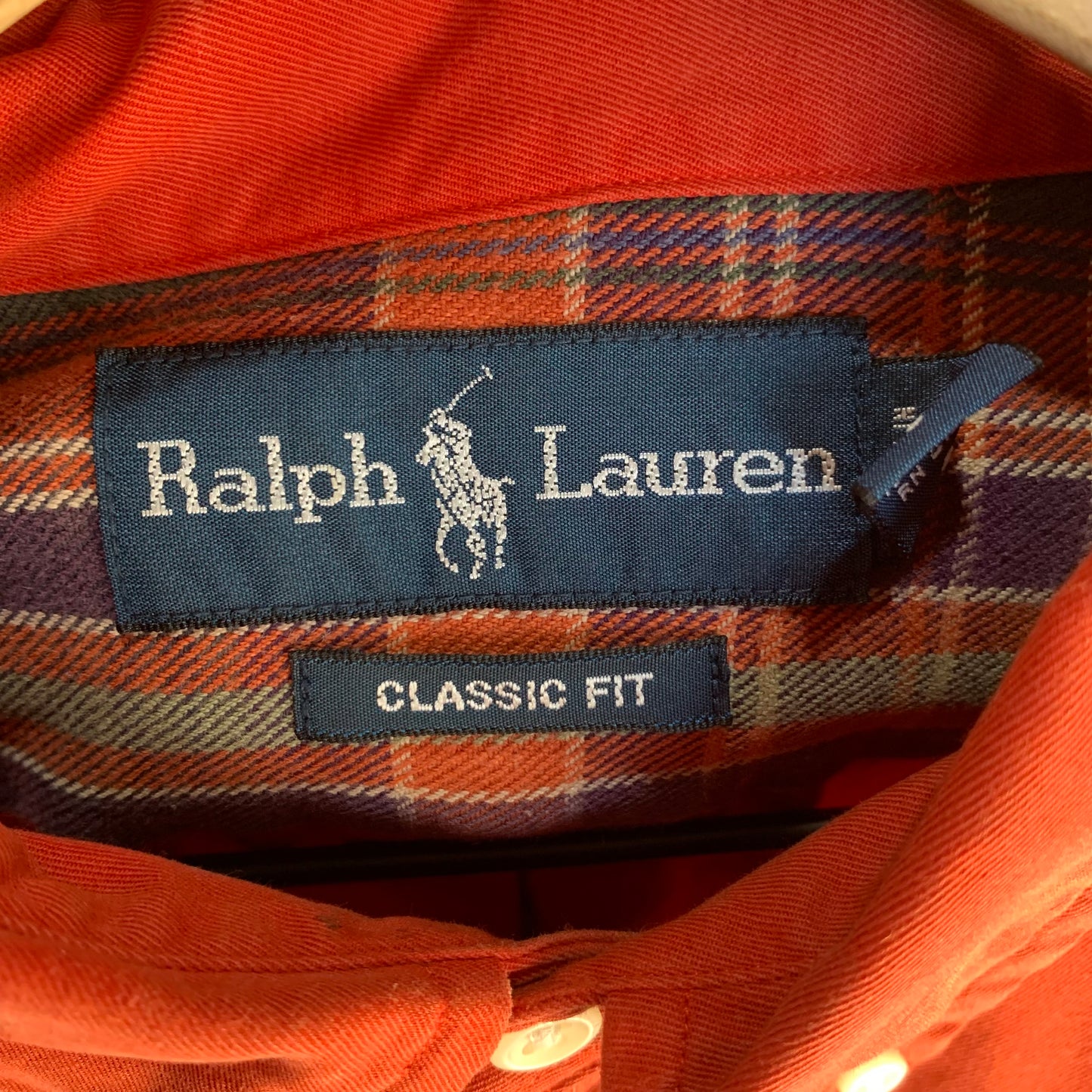 Camisa De Vestir Polo Ralph Lauren Para Hombre Talla XL Color Naranja