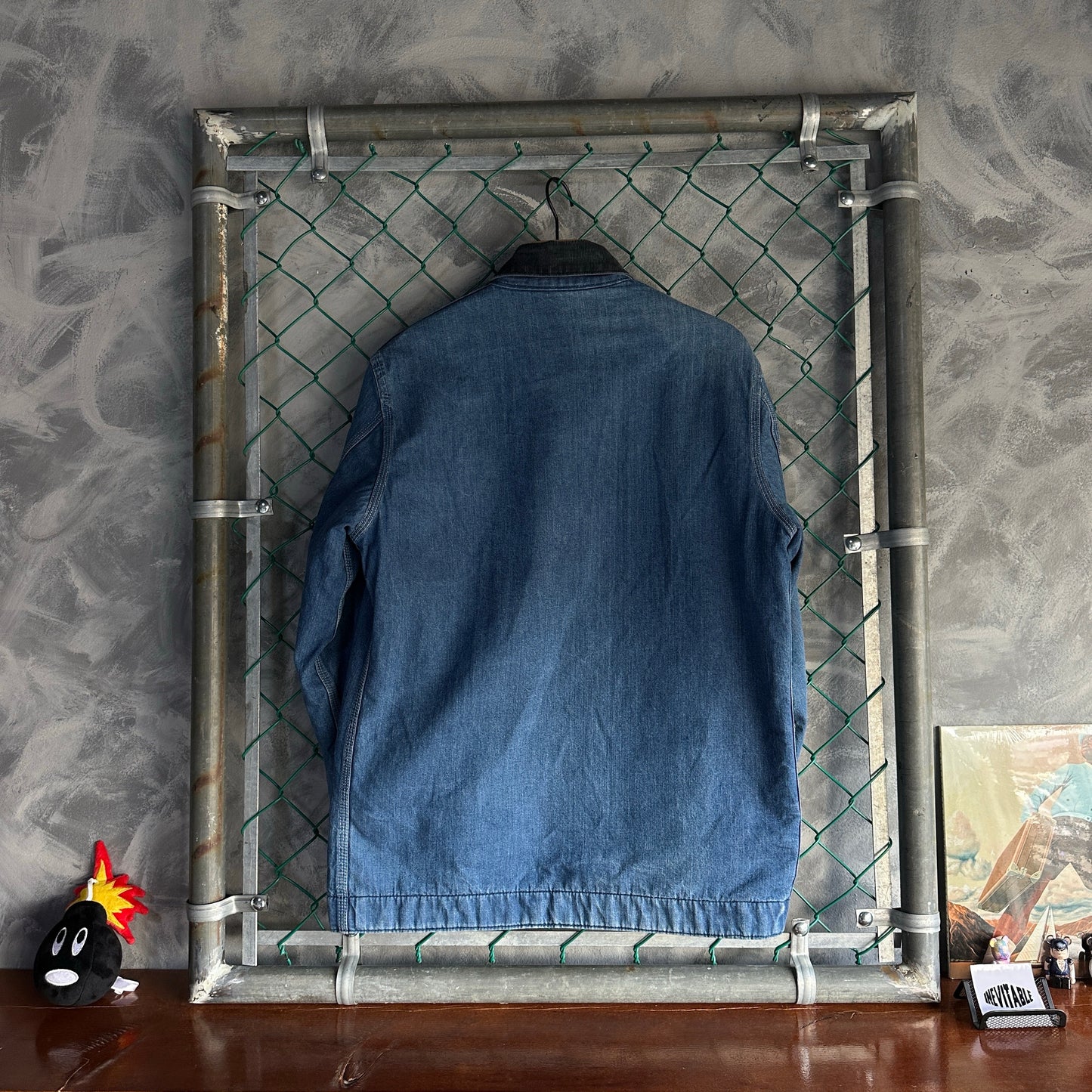 Chamarra Vintage Sears De Hombre Talla M de Color Azul Workwear Tipo Artic 70s Mezclilla