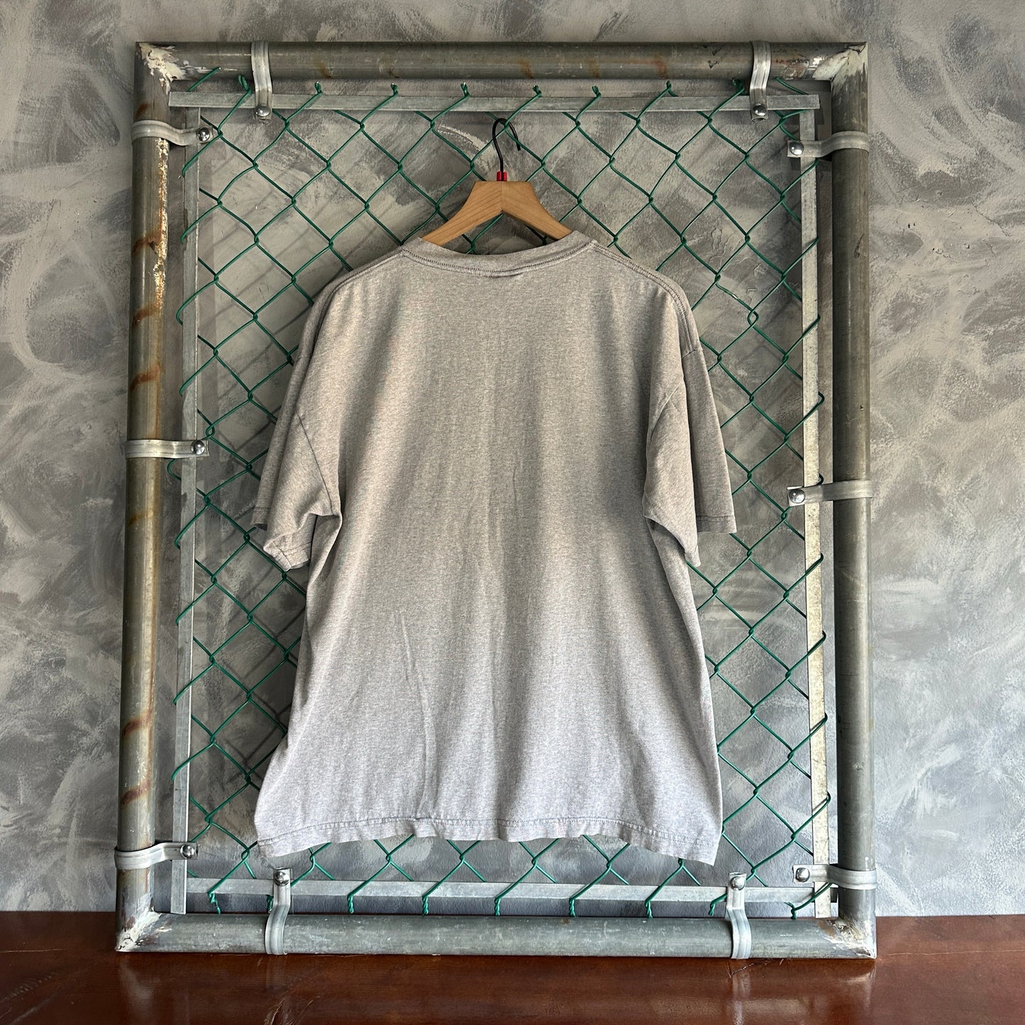 Camisa Vintage Nautica de Hombre Talla L Color Gris Oversize Boxy Cuello Grueso