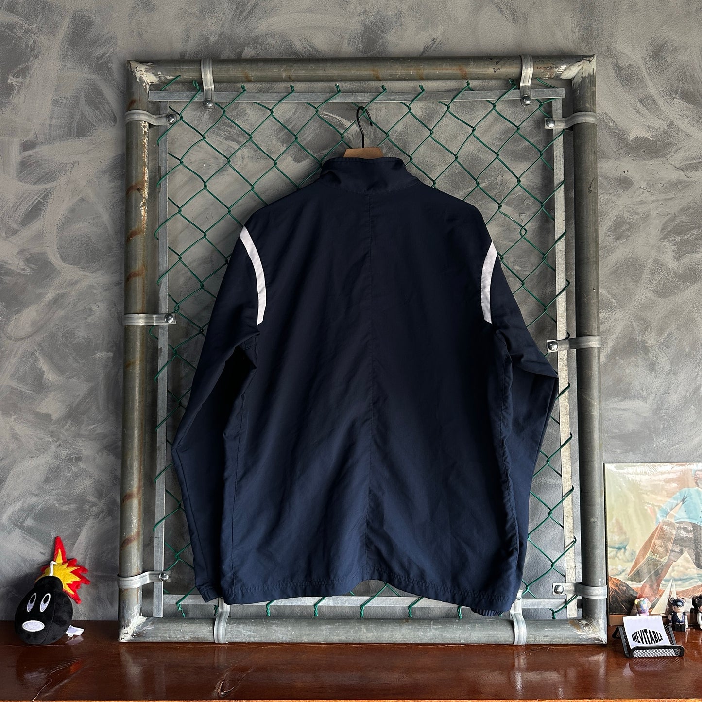Chamarra Nike De Hombre Talla XL Color Azul Marino Dri Fit De Ziper