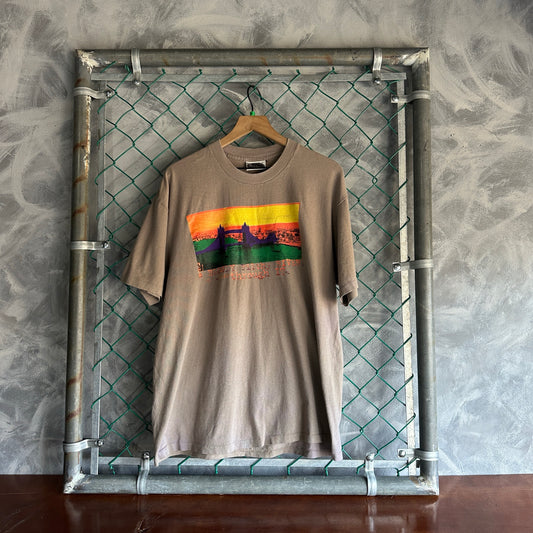 Camisa Vintage Dr Martens De Hombre Talla Xl Color Gris Single Stitch ¨Kick the System¨