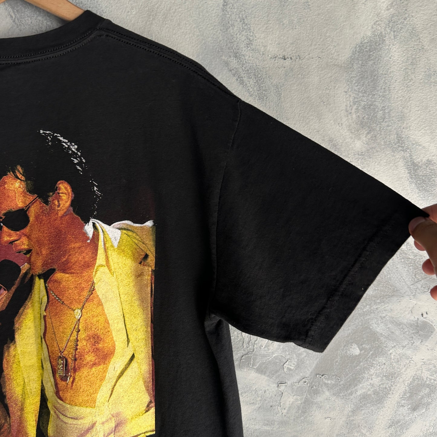 Playera de Marc Anthony Para Hombre Talla XL Color Negro Tour USA