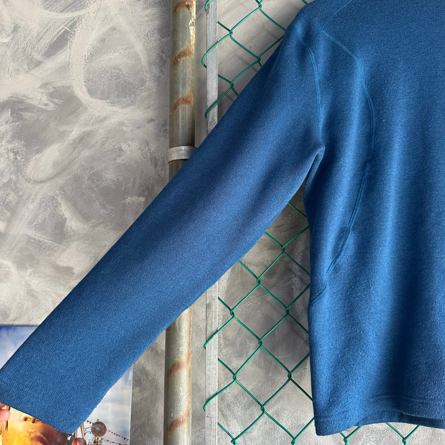 Sueter Marmot De Hombre Talla M Color Azul Polar Con Ziper Alpinismo Senderismo